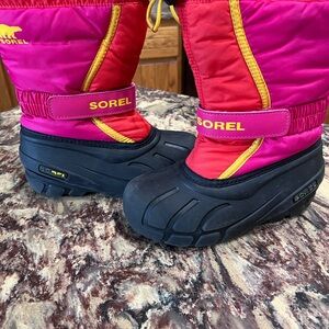 Sorel Kids Pink, Red & Yellow Insulated Snow Boots
